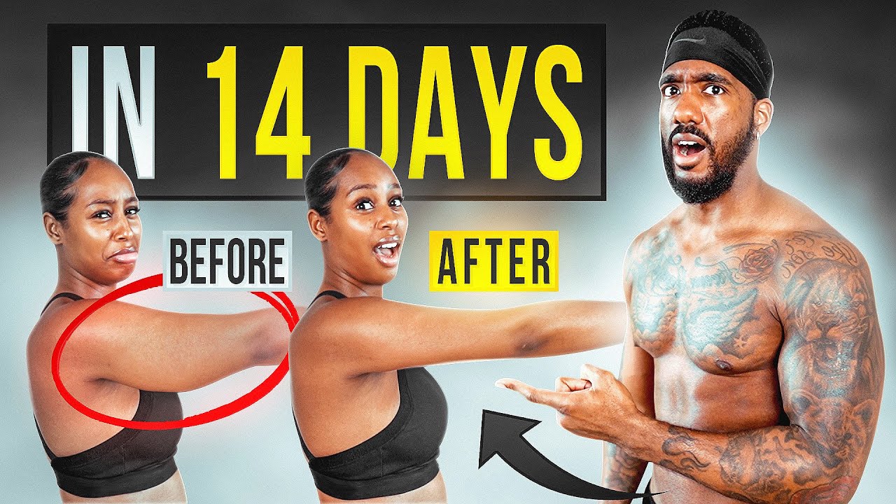 SLIM ARMS IN 14 DAYS!  10 Min Arm Fat Workout 