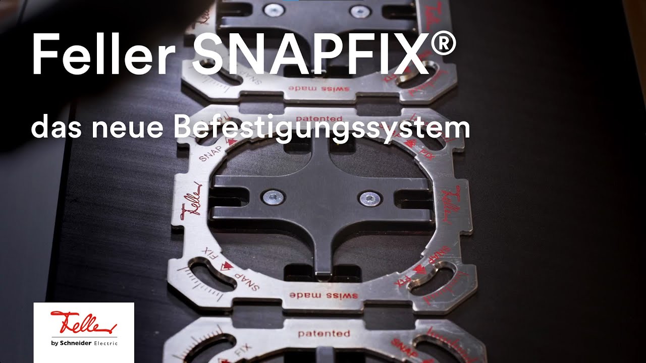 Feller SNAPFIX® – Das neue Befestigungssystem - YouTube
