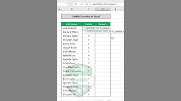 How To Use Switch Formula In Excel #shortvideo #youtubeshorts #youtuber #youtube #viral #trending