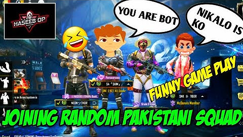 JOINING RANDOM PAKISTANI SQUAD LIKE A BOT||PART 20||FULL FUN||SEASON 12||PUBG MOBILE||HASEE  OP