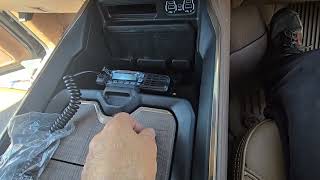 Dodge Ram longhorn Icom mobile radio installation