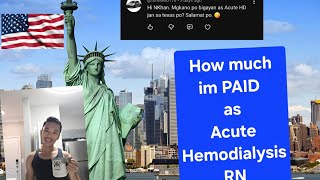 HOW MUCH I GET PAID AS AN ACUTE HEMODIALYSIS NURSE | NURSE KHAN