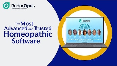 RadarOpus- Most Advanced and Trusted Homeopathic Software