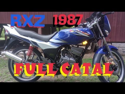 Yamaha RXZ catalyzer biru putih  RESTUIBU19 YouTube