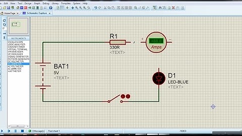 Proteus for beginners tutorial#2 - Measuring current in an LED circuit