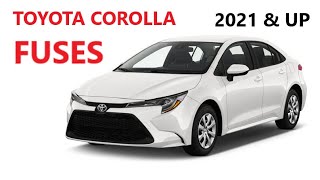 Toyota Corolla Fuses Location 2021 &UP 2022 2023 2024 2025 2026 ac 12v socket usb