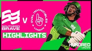 Won With a Six | Southern Brave vs Oval Invincibles Highlights | The Hundred 2021
