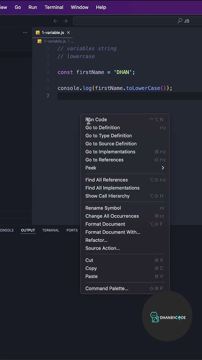 Belajar JavaScript - lowercase #javascript #programming - YouTube