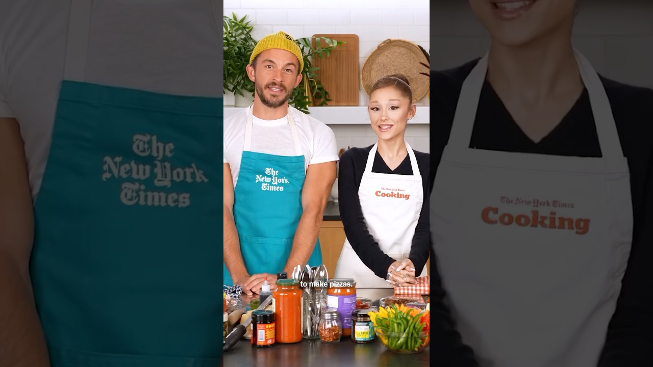 Ариана Гранде и Джонатан Бейли готовят «невероятно» вкусную пиццу 