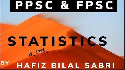 #Economics #PPSC #FPSC Basic #Statistics 1/4