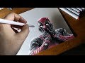 Deadpool 3D Drawing