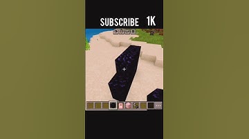 nether portal door #minecraft  #shorts #gaming