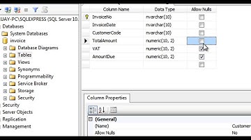 ASP.NET 3/30 Create Table