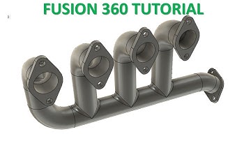 Fusion 360 Tutorial #46 | 3D Exhaust Manifold Design
