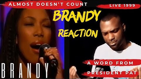 BRANDY | ALMOST DOESN’T COUNT | LIVE @ LENO | 1999 | REACTION VIDEO
