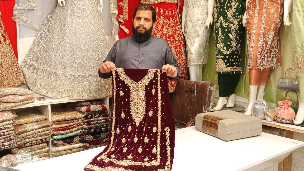 Original Designer Dress / Handmade Embroidery / Luxury Best Quality Wedding Dress / Semi Stitched /