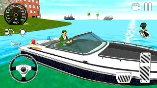 US Boat Lifeguard Rescue Simulator - Game Perahu Boat Android Gameplay screenshot 5