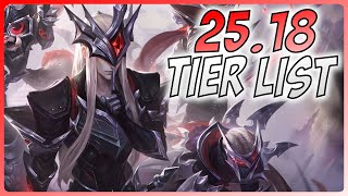 Patch 25.18 TIER LIST - A Guide for League of Legends