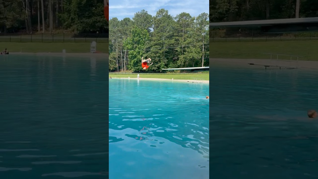 Diving board flips!  