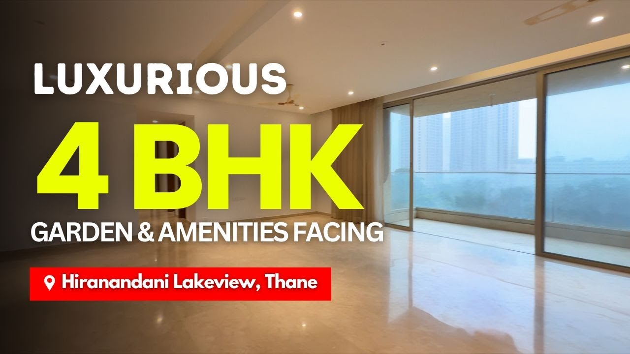 Luxurious 4 BHK With Balcony At Hiranandani Estate - Lakeview, Thane | Garden & Amenities View