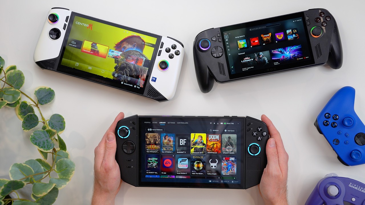 Lenovo Legion Go 2 против ROG Xbox Ally X против MSI Claw 8 AI+: какую игровую портативную консол...