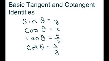 Basic Trigonometric Identities For Tangent And Cotangent