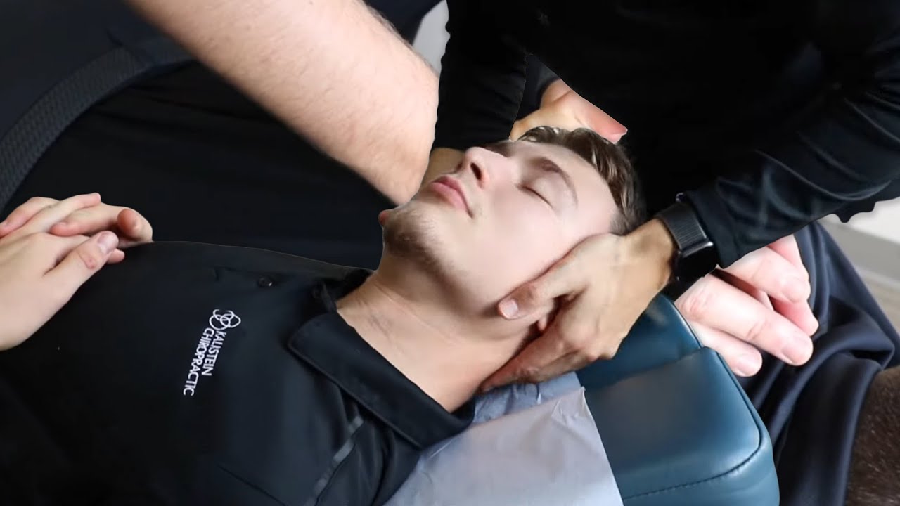 Epic Y Strap Neck Adjustment! #chiropractic #asmr #shorts #trending  #trendingshorts #adjustment 