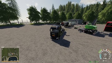 FARMING SIMULATOR 19 - Logging and building farm - Crater Lake.  TIMELAPSE -EPISODE 1