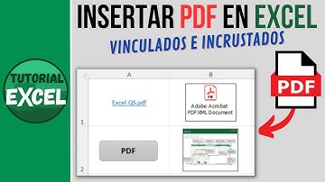 Insertar PDF en Excel