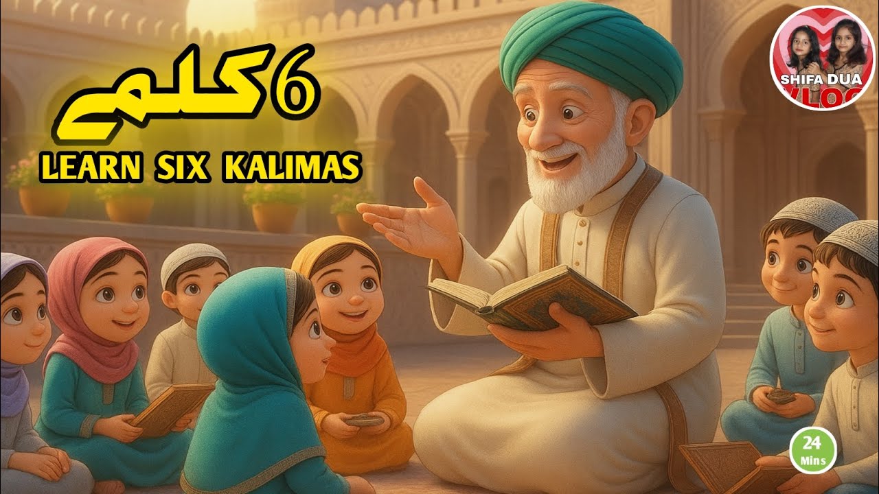 Pehla Kalma Tayyab | Six Kalma Islamic Kalimas for Kids Learn Kalimas 