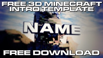 FREE 3D MINECRAFT INTRO TEMPLATE - C4D & AAE - FREE DOWNLOAD!