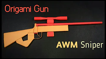 How to Make a Paper Gun AWM Sniper | Origami Gun AWM Sniper | Paper Gun | Origami