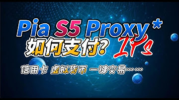 Pia S5 Proxy代理如何支付？【虚拟加密货币&信用卡】安全交易！稳定代理5000万住宅IP #buy #pia #proxy #safe