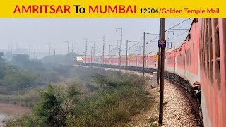 AMRITSAR To MUMBAI MMCT | Full Journey 12904/Golden Temple Mail, Indian Railways Video 4k ultra HD