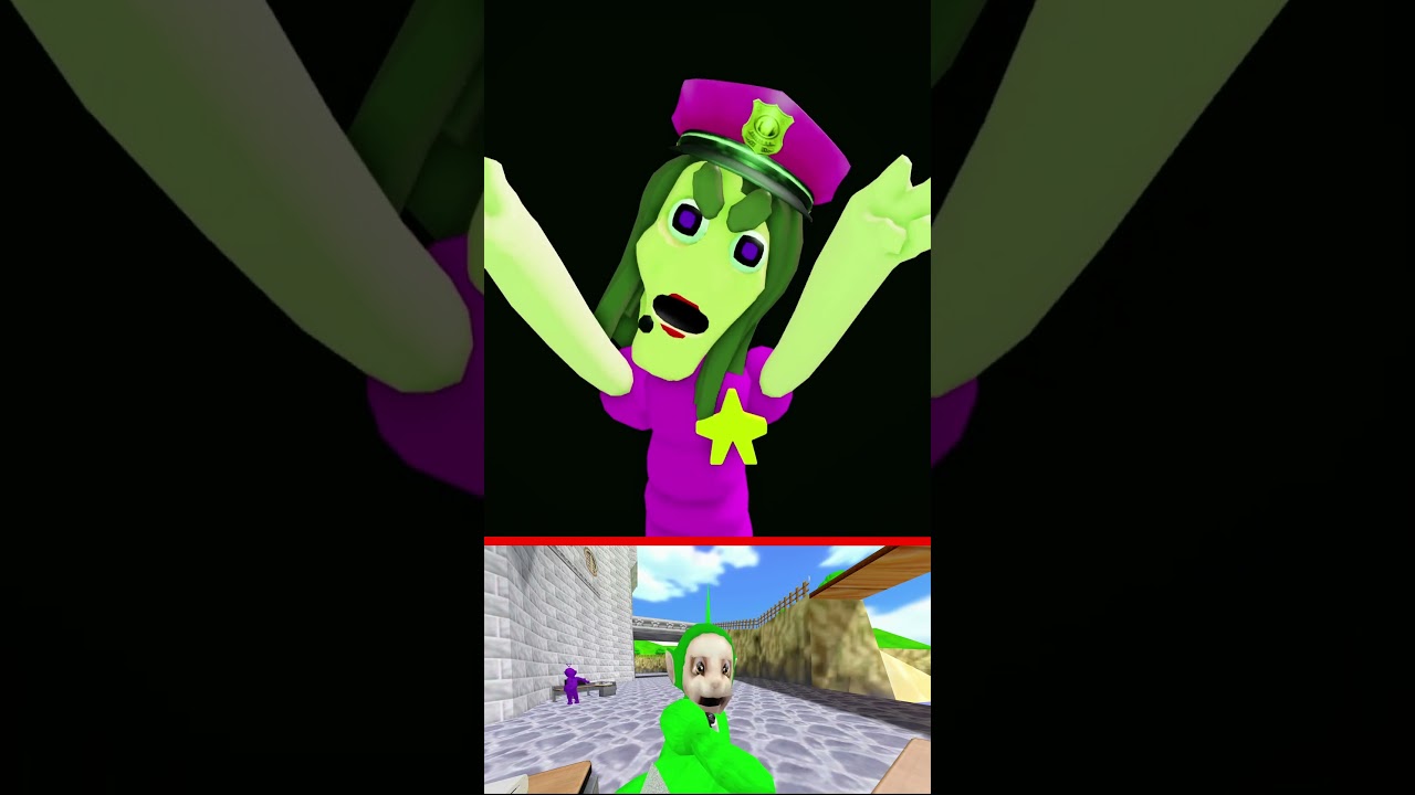 Dipsy Plays Roblox Police Girl Prison Run with Sonic! 