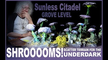 How to make quick fungi scatter terrain for your D&D Underdark grove encounter - Sunless Citadel