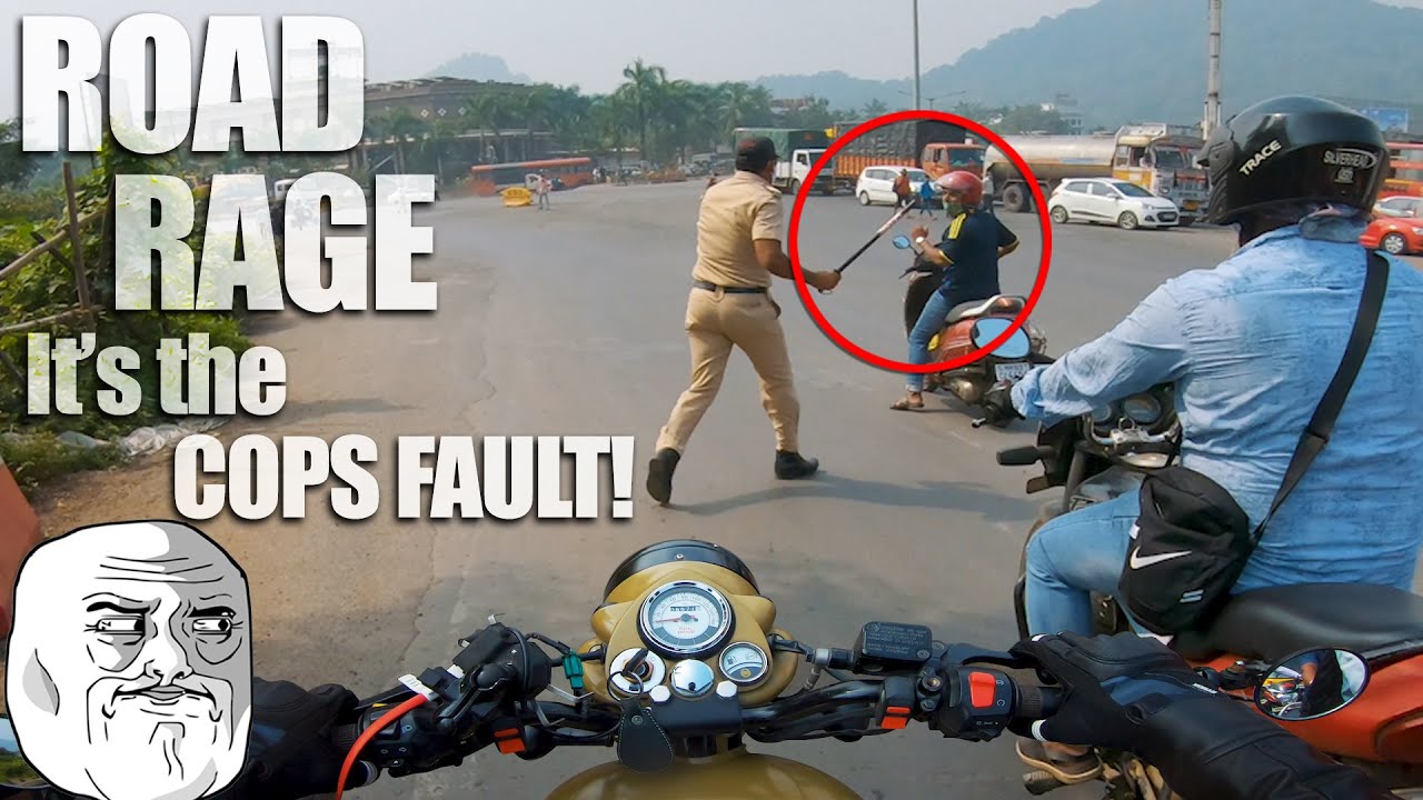 THEYRE ALLOWED TO HIT  Road Rage Mumbai Police  Indian Daily Observations 23 2020  1K Fam Part2