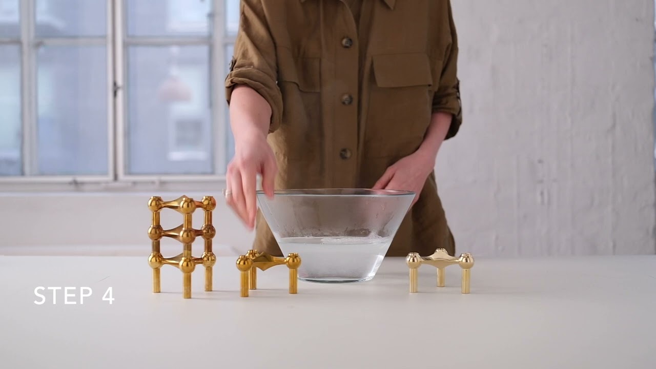 Sådan rengør du dine STOFF Nagel lysestager