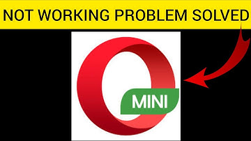 How To Solve Opera Mini App Not Working (Not Open) Problem|| Rsha26 Solutions
