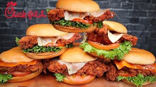 (ASMR NO TALKING) CHICK-FIL-A MUKBANG