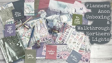 Planners Anonymous Unboxing and Walkthrough - Northern Lights