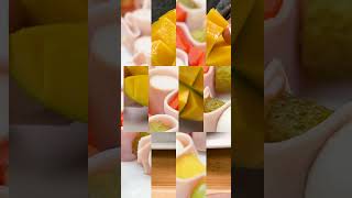 Snack sausage with radish flower - Mango and mozzarella Skewers Recipe