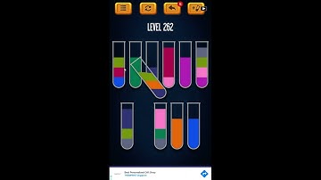 Water Sort Puzzle - Color Liquid Sorting Game Level 262 Solution