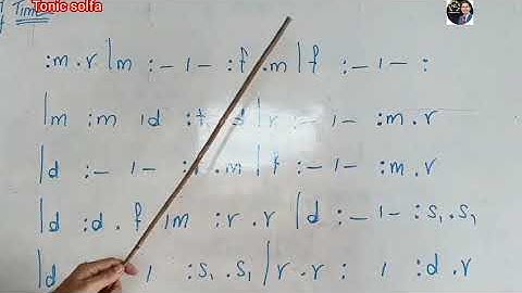 Tonic Solfa 👉 Practice for 4/4 Time