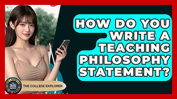 How Do You Write A Teaching Philosophy Statement? - The College Explorer