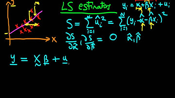 6 - Ordinary Least Squares Estimators - derivation in matrix form - part 1