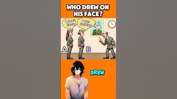 Who drew on His Face? #riddlechallenge #logicpuzzles #riddleoftheday #brainteasers #enigma #shorts