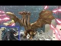 コマ撮り！Godzilla VS Ghidorah! King of the Monsters! Stop motionゴジラ キングオブモンスターズ ムービーモンスターシリーズ キングギドラ ソフビ