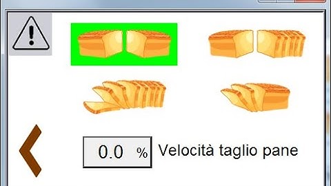 Taglierina per pane passo variabile  I  Variable thickness bread slicer