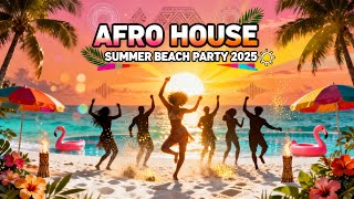 AFRO HOUSE 🌴 Summer Beach Party Mix 2025 | Amapiano Fusion ⚡ Bass Boosted DJ Set / LIVE